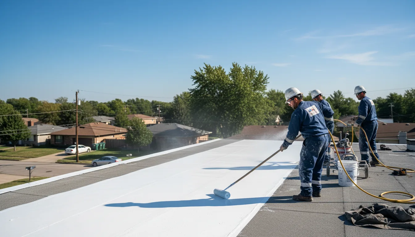 Commercial roof coating in Leola, AR near me